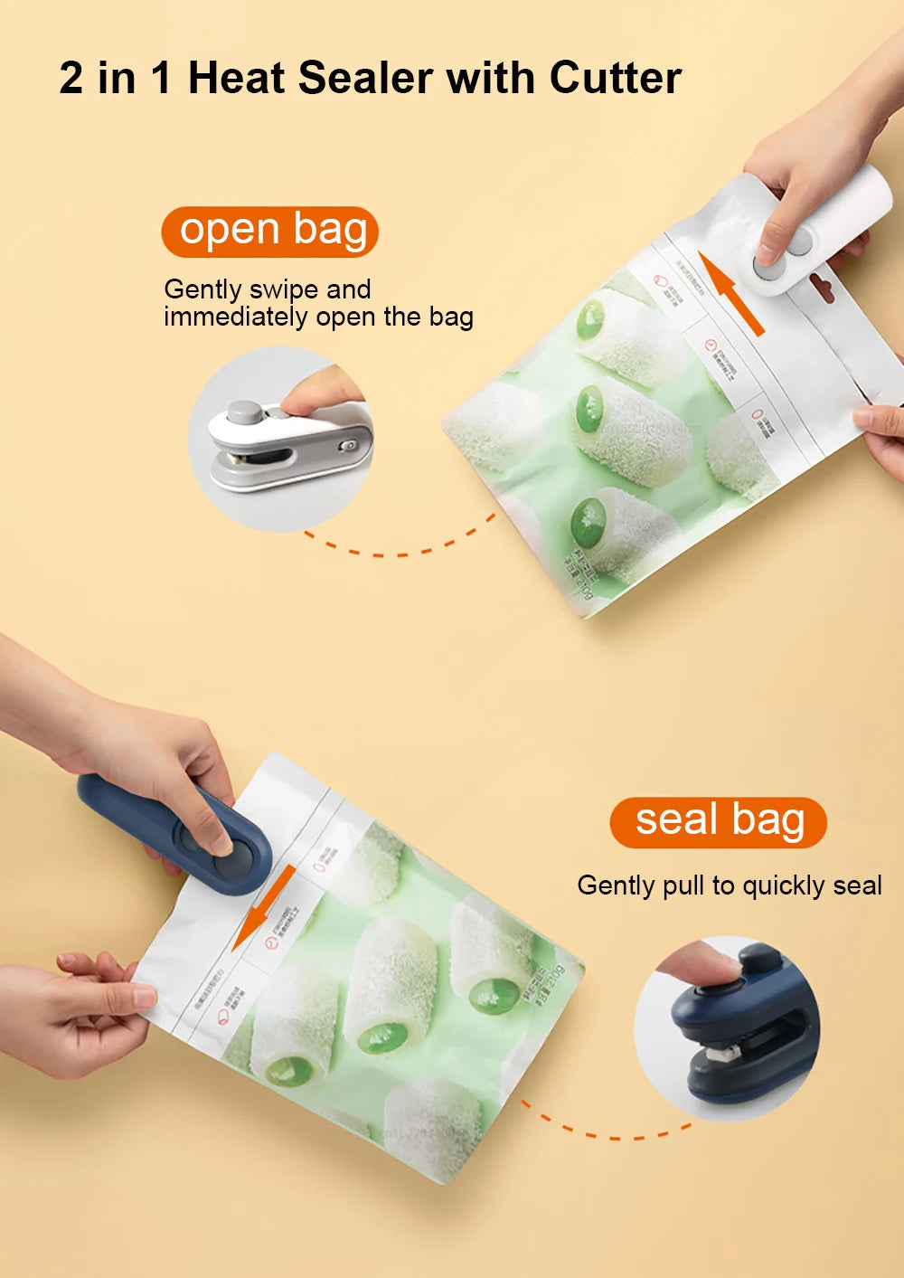 SealFresh™ Pro 2-in-1 Rechargeable Bag Sealer