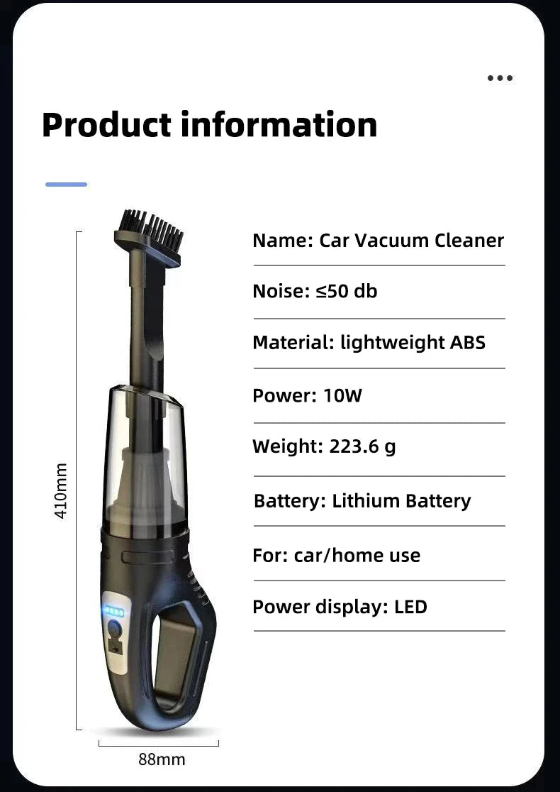 DustJet Mini™ Cordless Handheld Vacuum