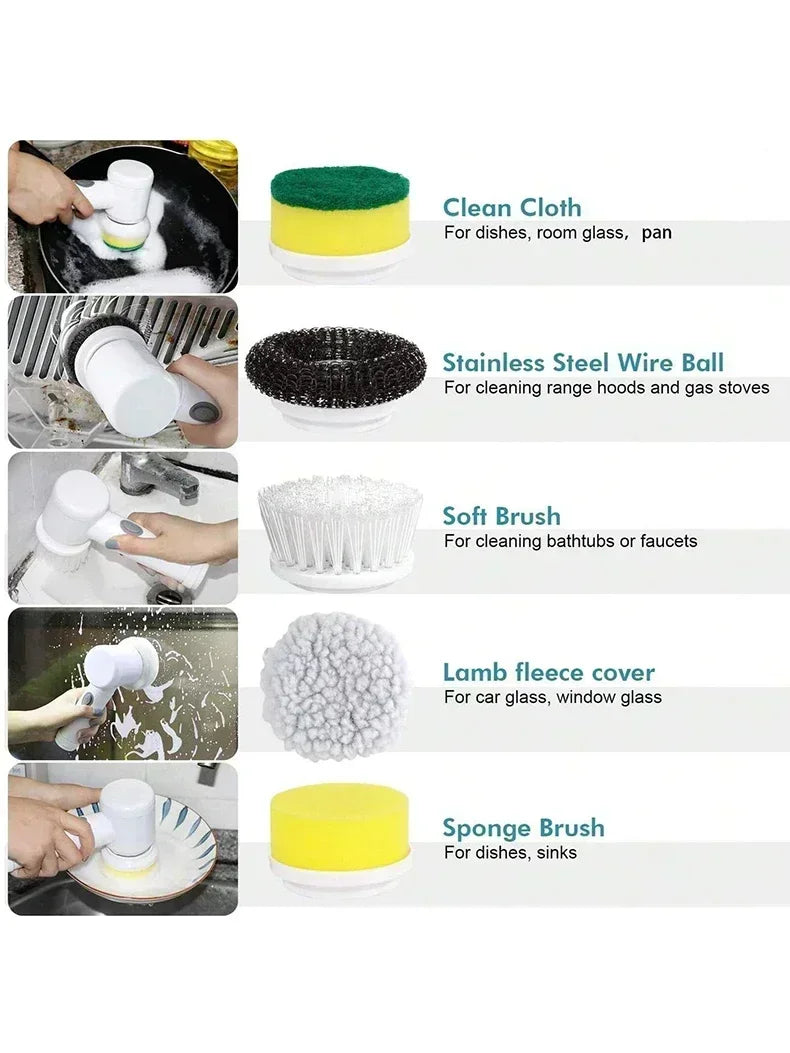 UltraScrub Pro™ 5-in-1 Cordless Spin Scrubber