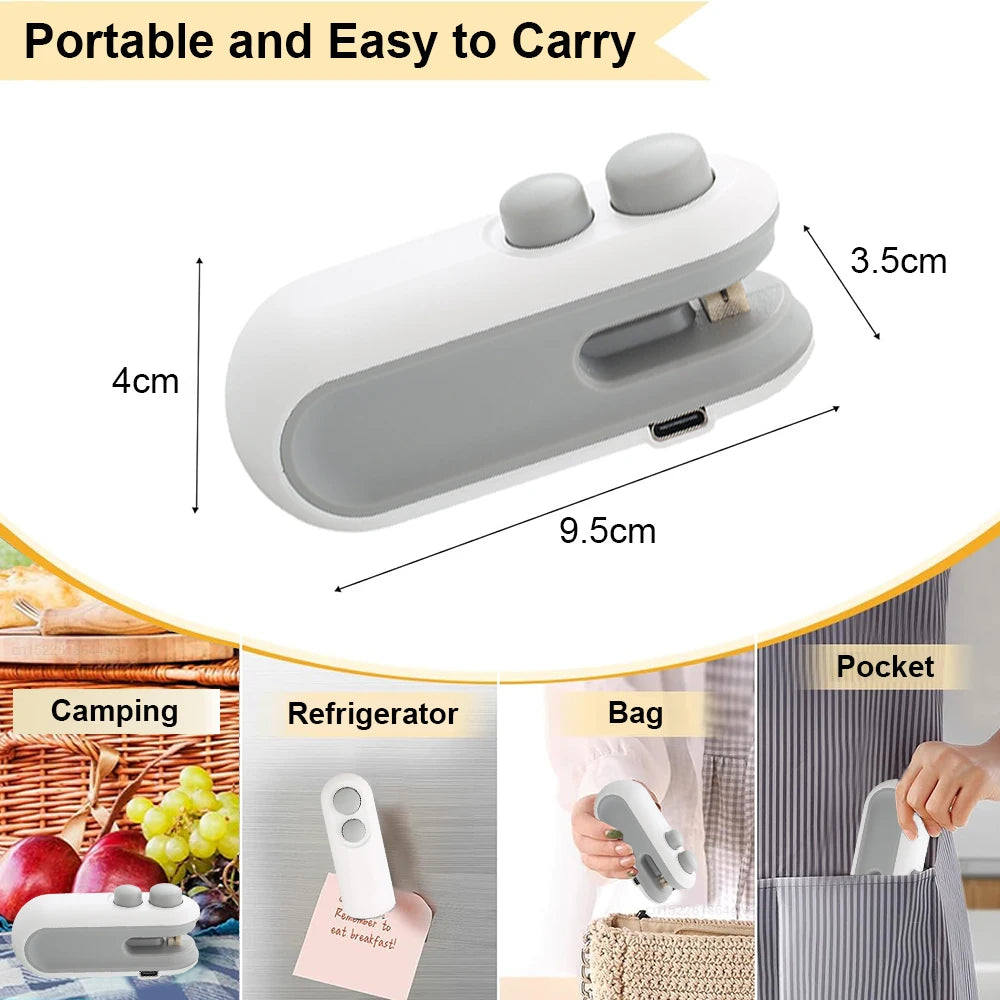SealFresh™ Pro 2-in-1 Rechargeable Bag Sealer