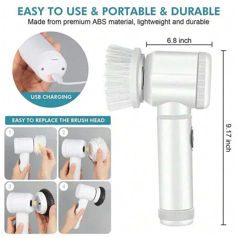 UltraScrub Pro™ 5-in-1 Cordless Spin Scrubber