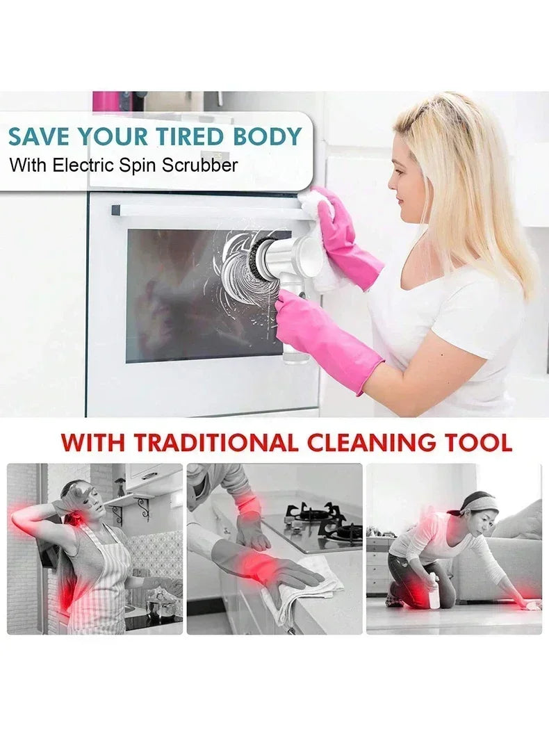 UltraScrub Pro™ 5-in-1 Cordless Spin Scrubber