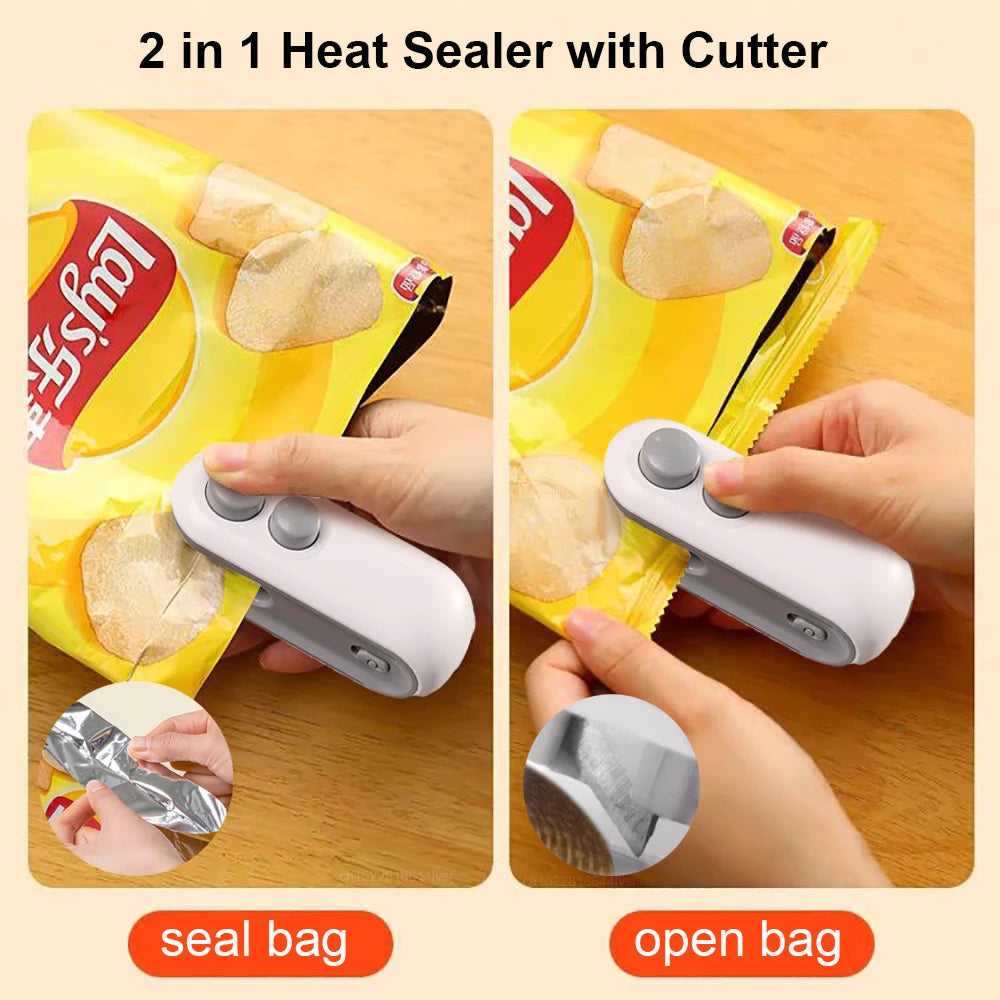 SealFresh™ Pro 2-in-1 Rechargeable Bag Sealer