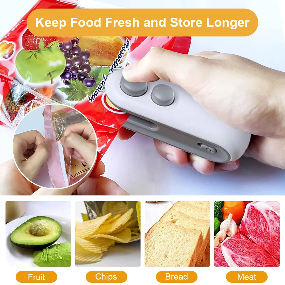 SealFresh™ Pro 2-in-1 Rechargeable Bag Sealer