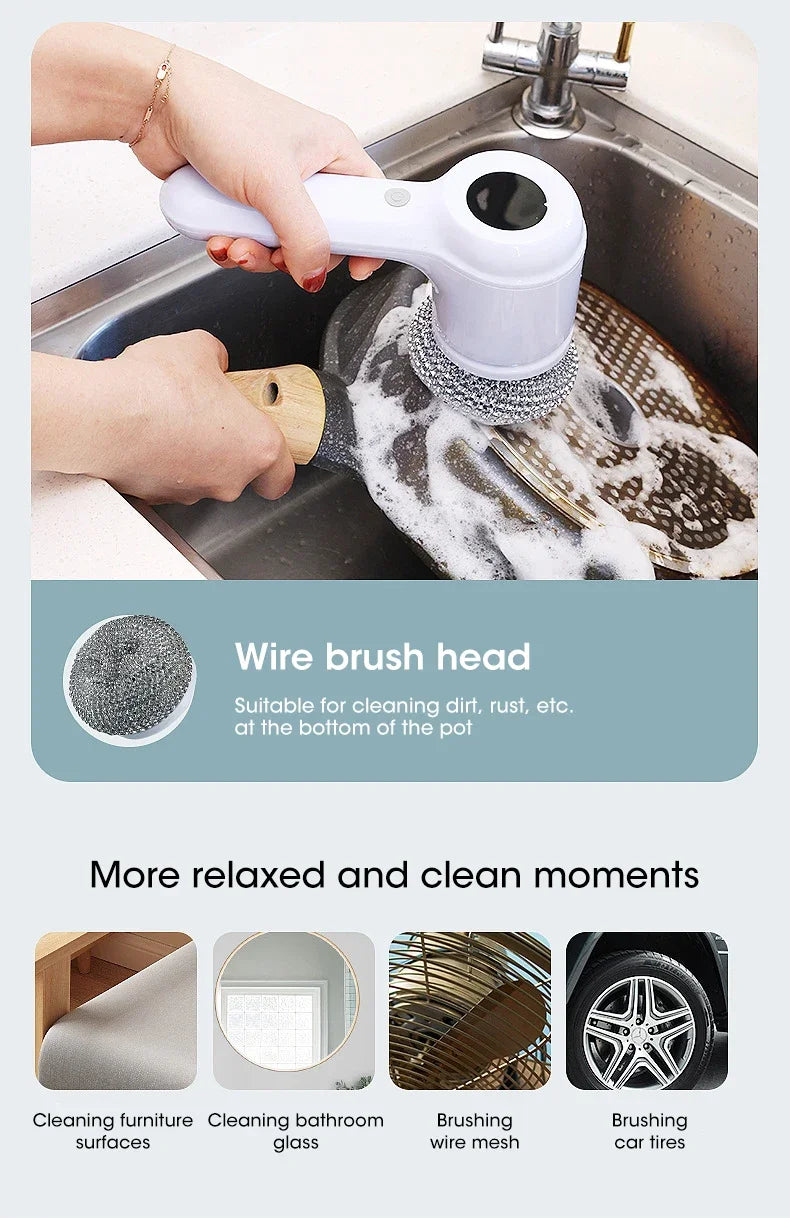 UltraScrub Pro™ 5-in-1 Cordless Spin Scrubber