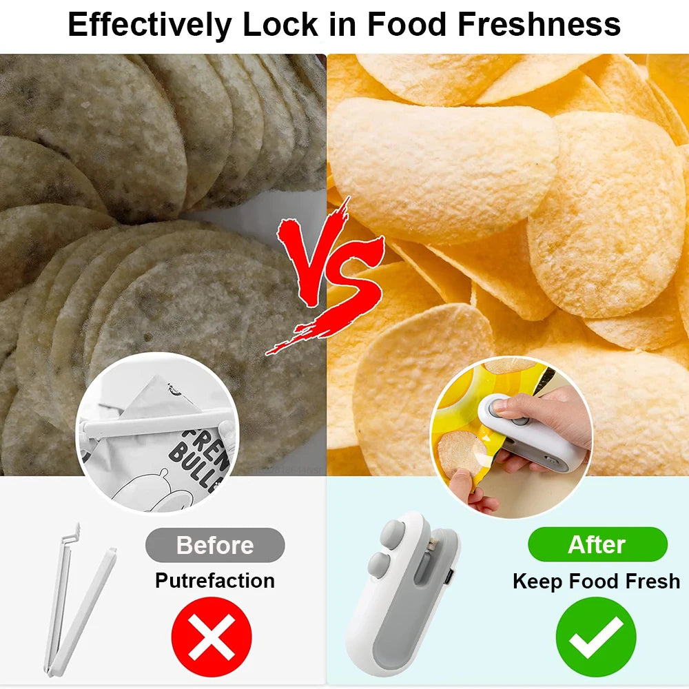 SealFresh™ Pro 2-in-1 Rechargeable Bag Sealer